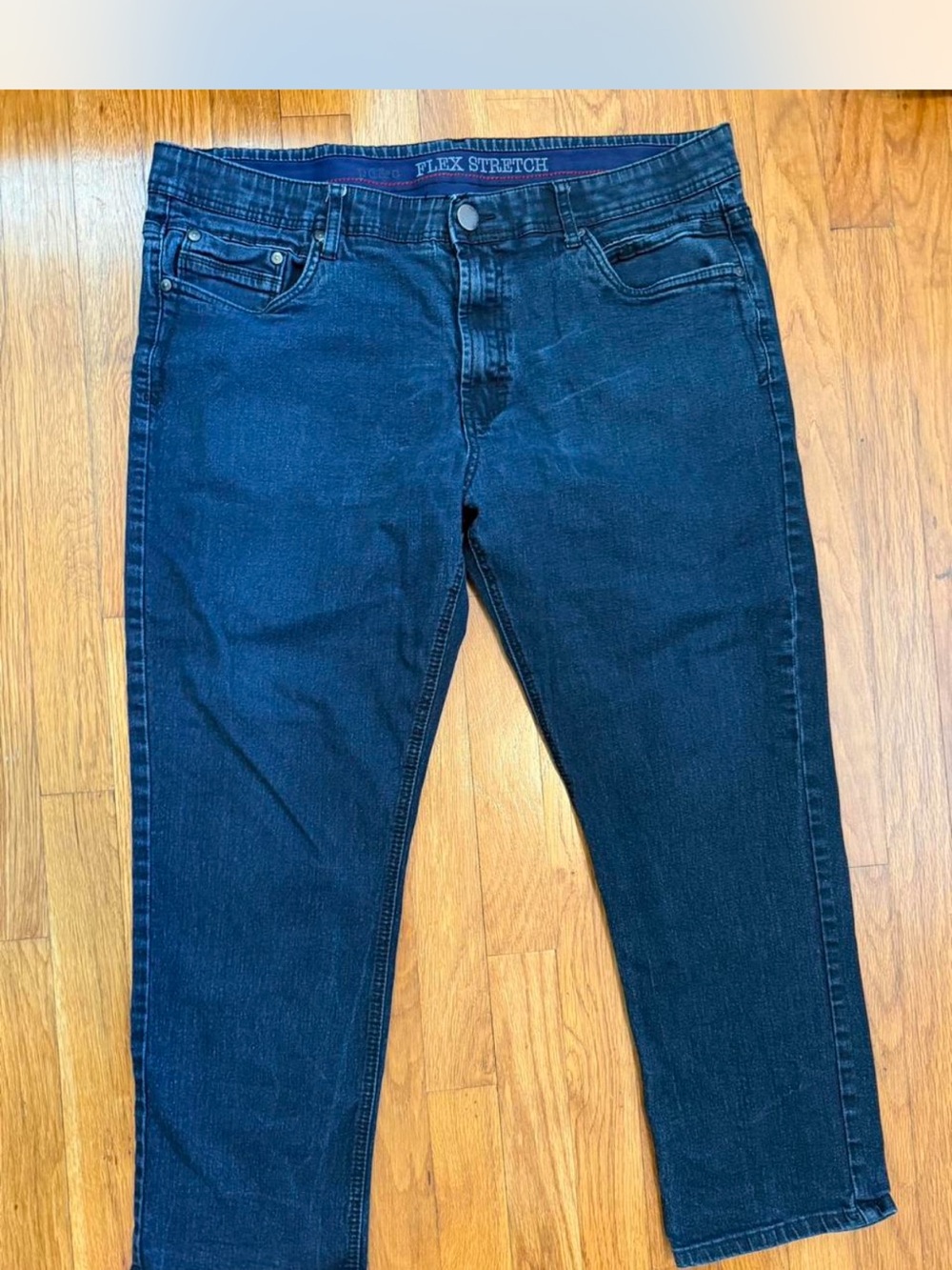 PD&C Men's Relaxed Dark Blue Stretch Jeans